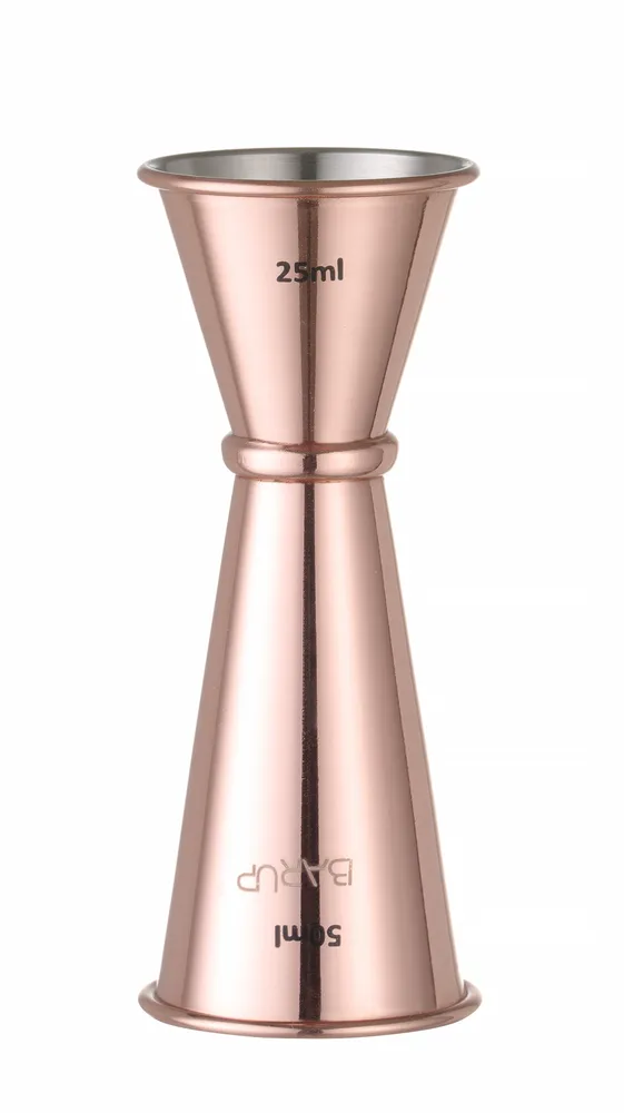 Medidor de Cocktails 30/50 ml Aço Inox Cobre ⌀45mm