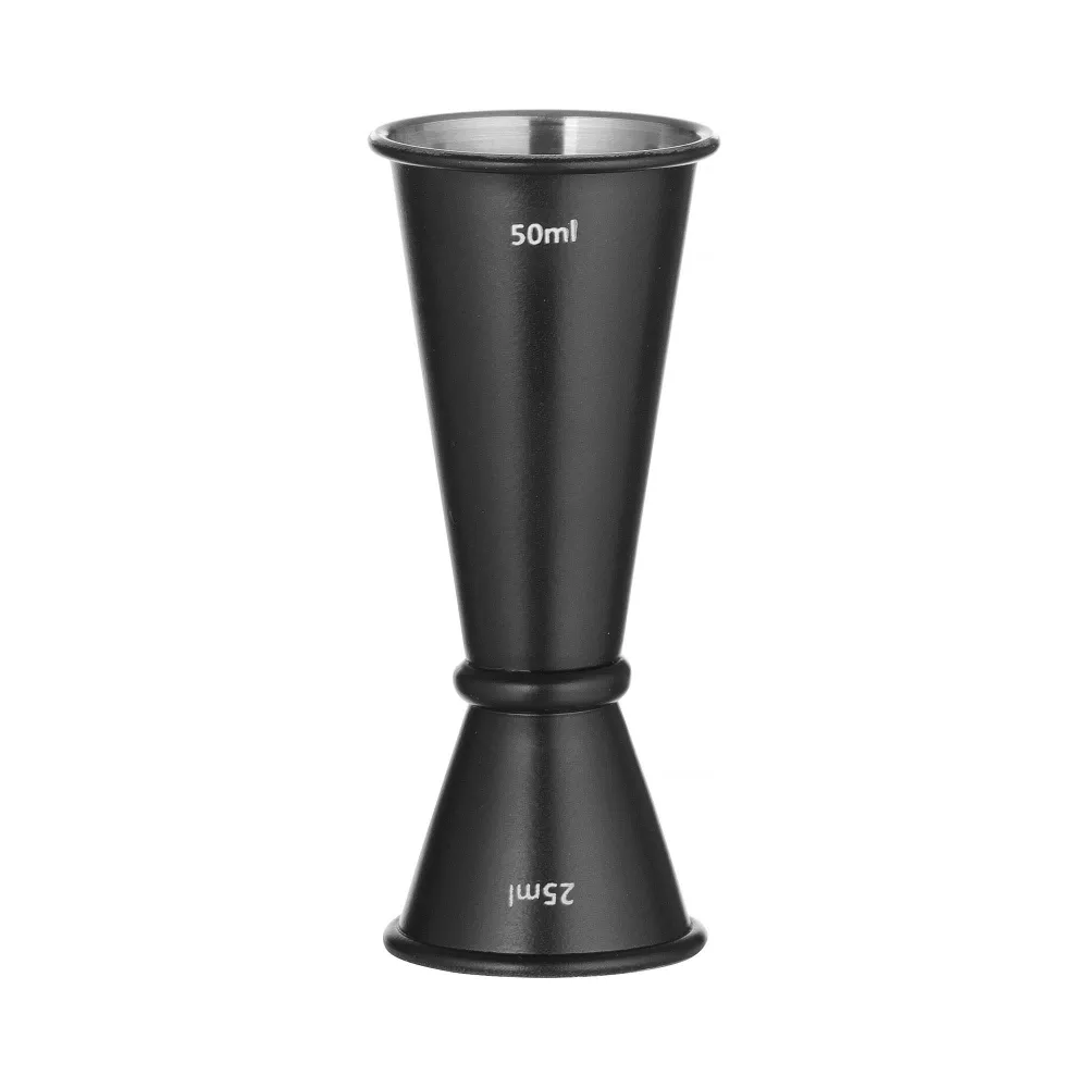 Medidor de Bebidas Duplo 25/50 ml Preto ⌀44x(H)110mm para Bar