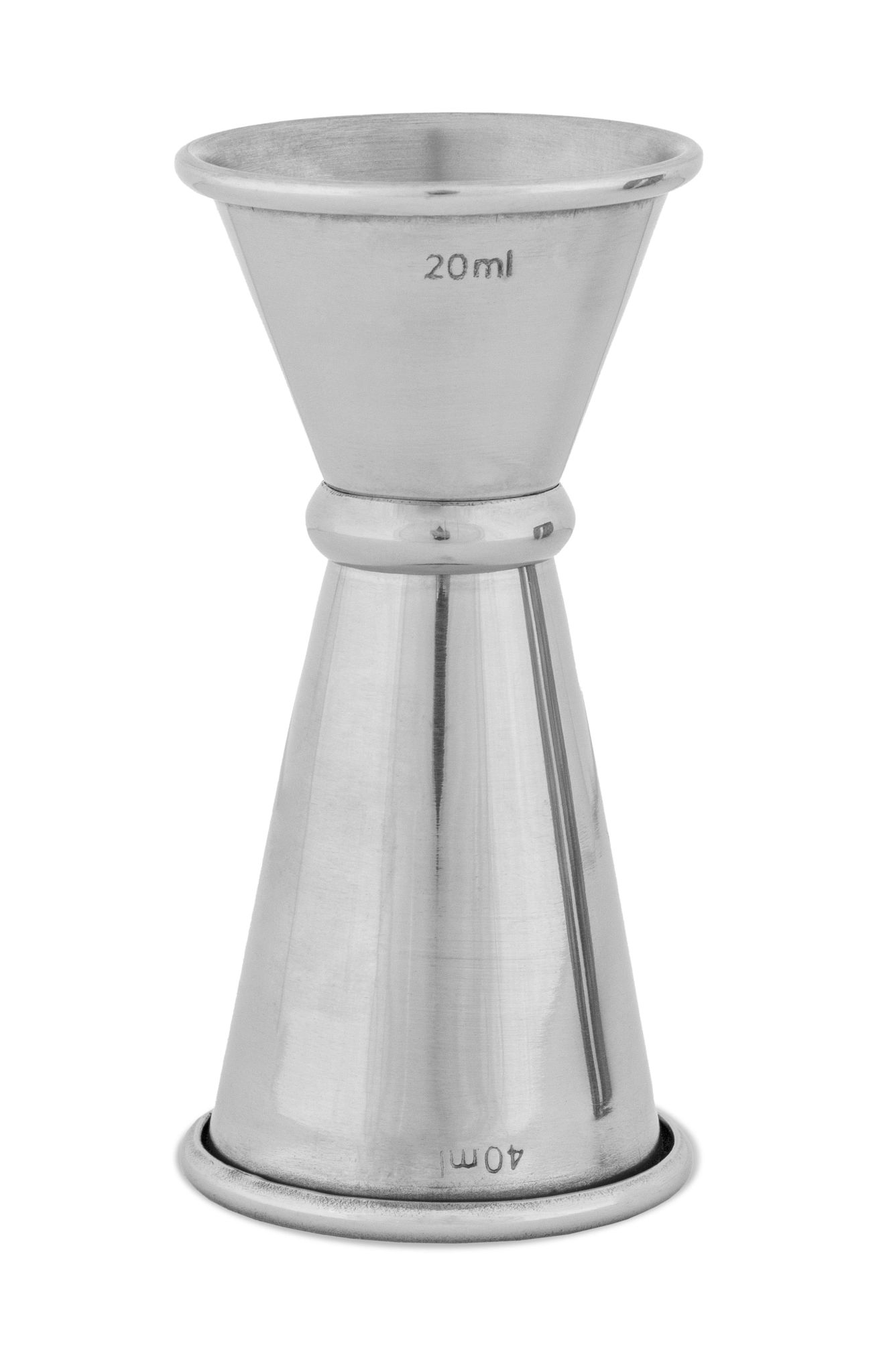 Medidor de Bebidas Duplo 20/40 ml para Bar Profissional