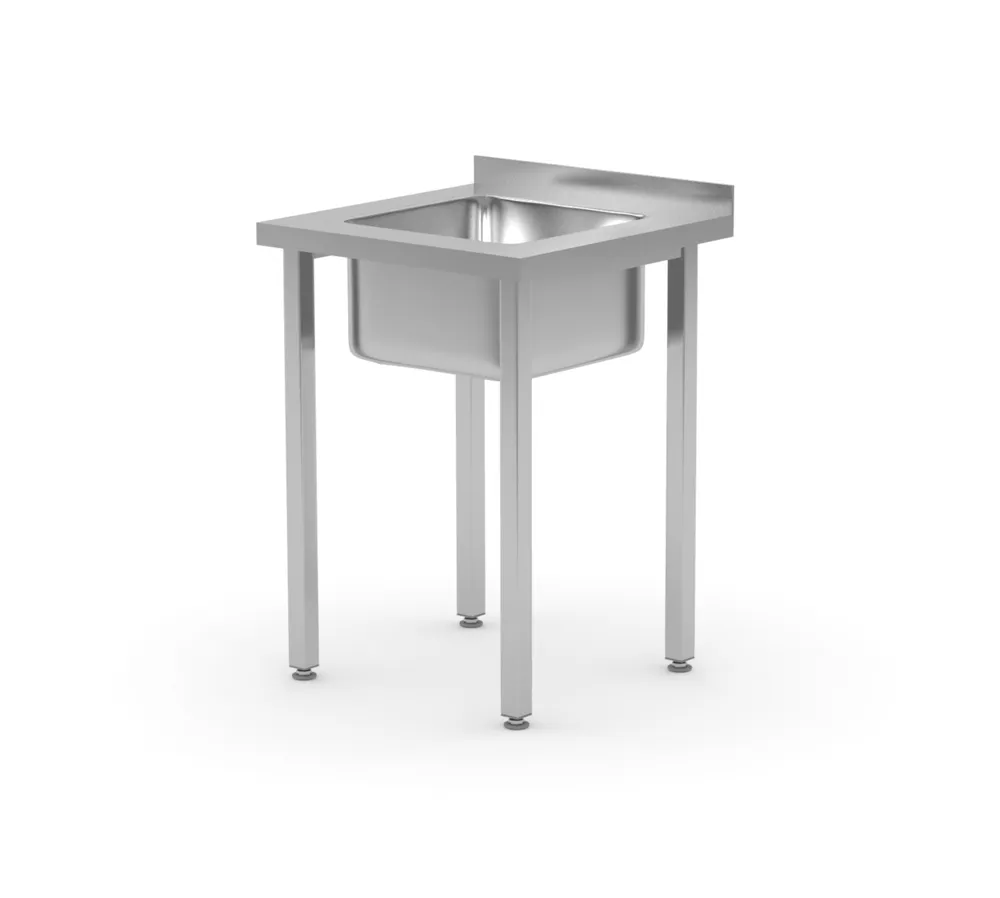 Mesa com Lava-Loiça Inox 1000x600mm, Cuba Esquerda