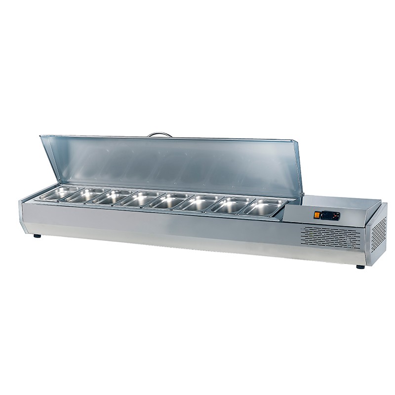 Mesa Refrigerada de Preparação de Pizza com Tampo de Granito 1792mm