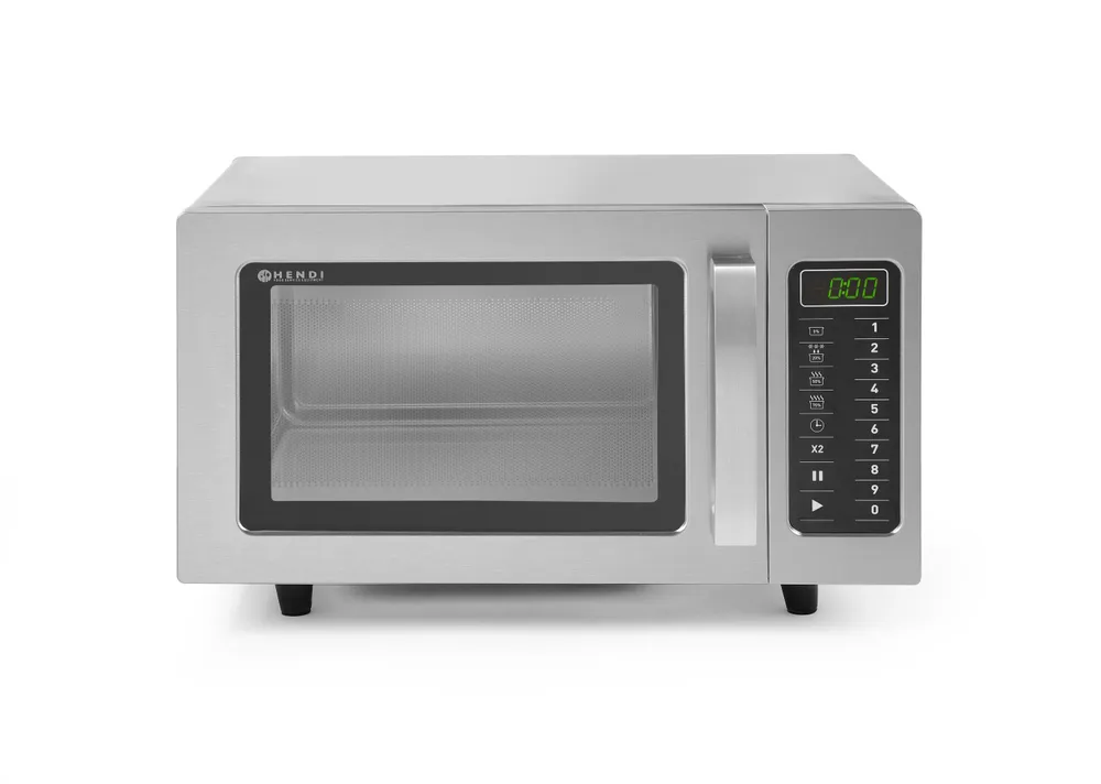 Micro-ondas Programável 1000W, 23L, Aço Inoxidável