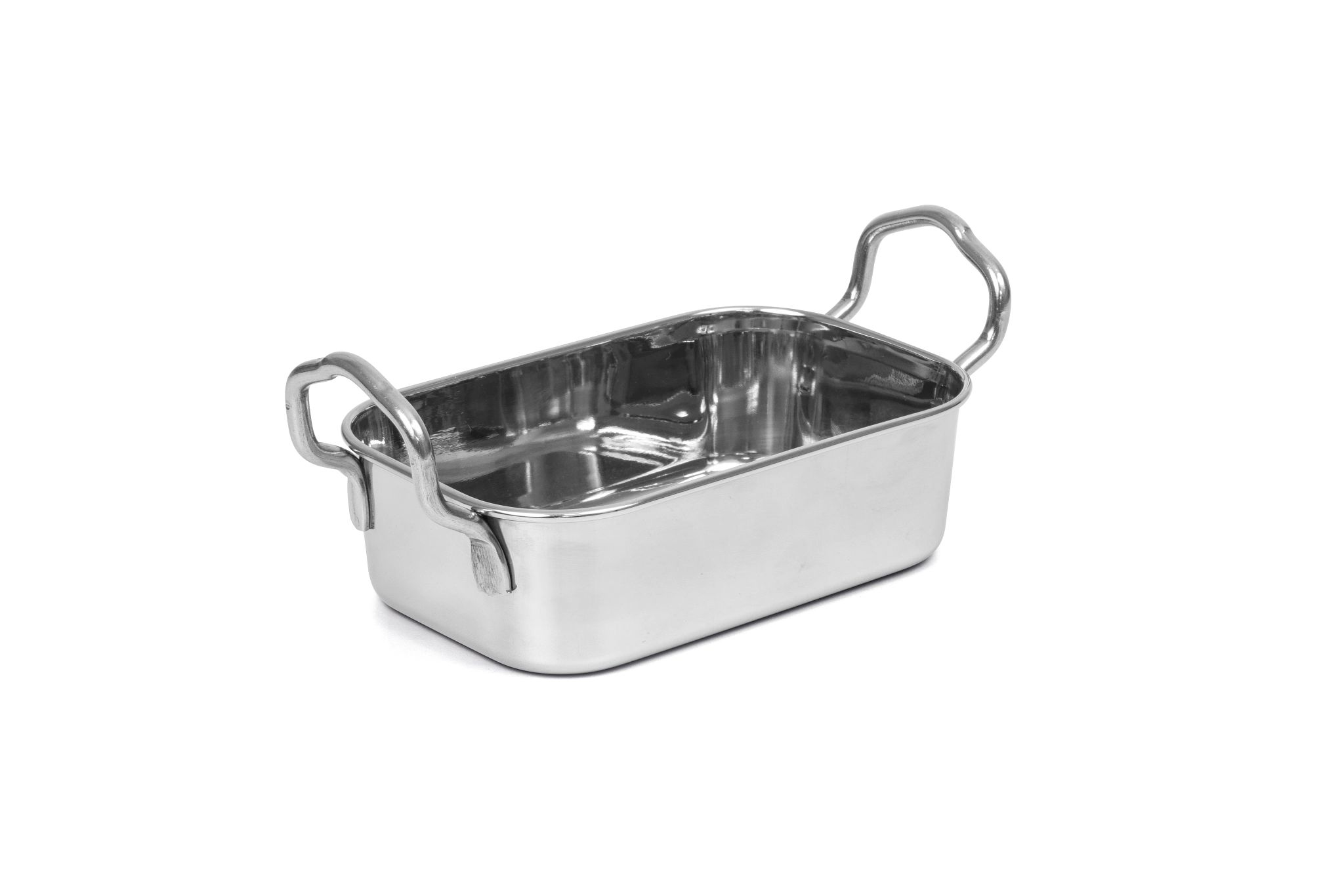 Mini Assadeira Retangular Aço Inoxidável 0.5L (145x95 mm)