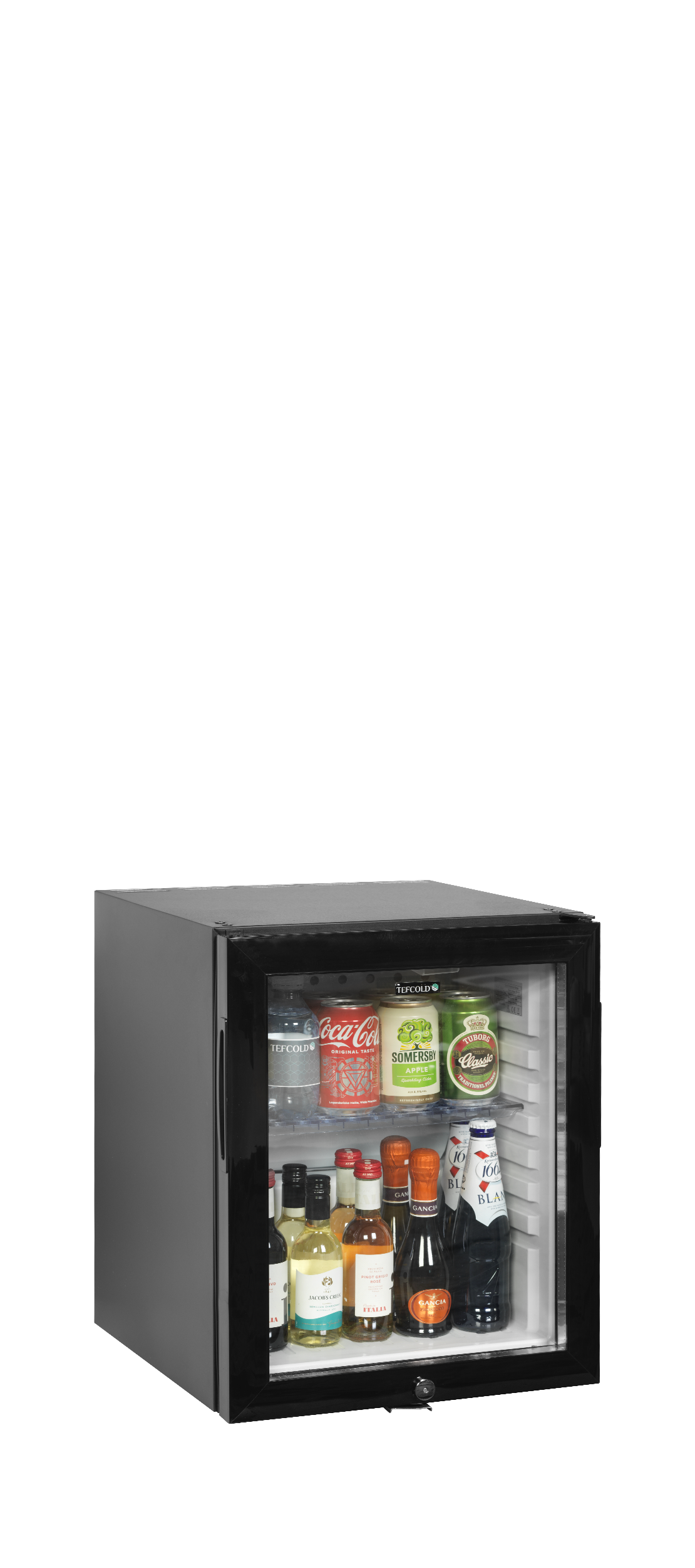 Mini-bar Refrigerado 24L com Porta de Vidro e Baixo Ruído