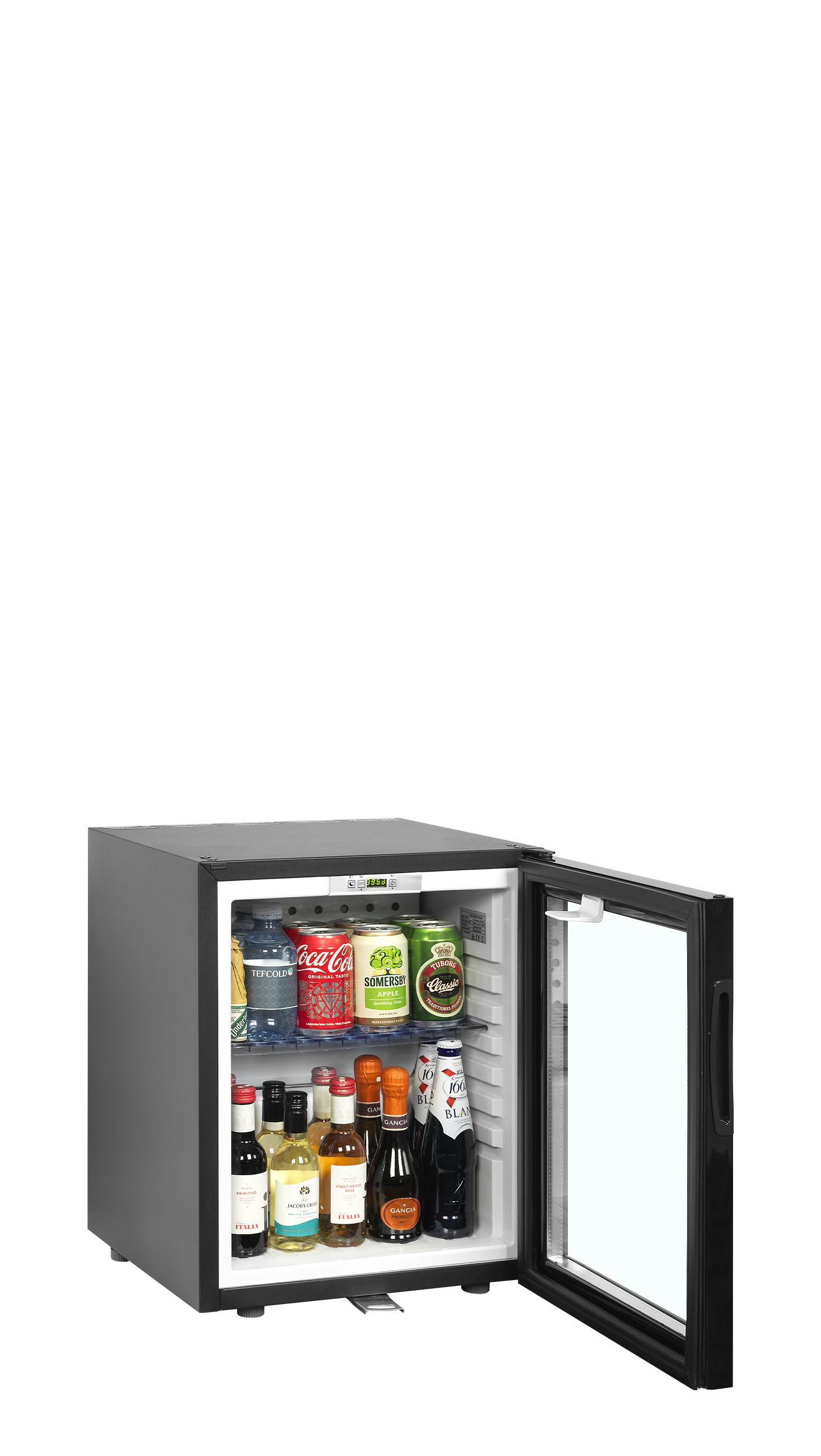 Mini-bar Refrigerado 24L com Porta de Vidro e Baixo Ruído