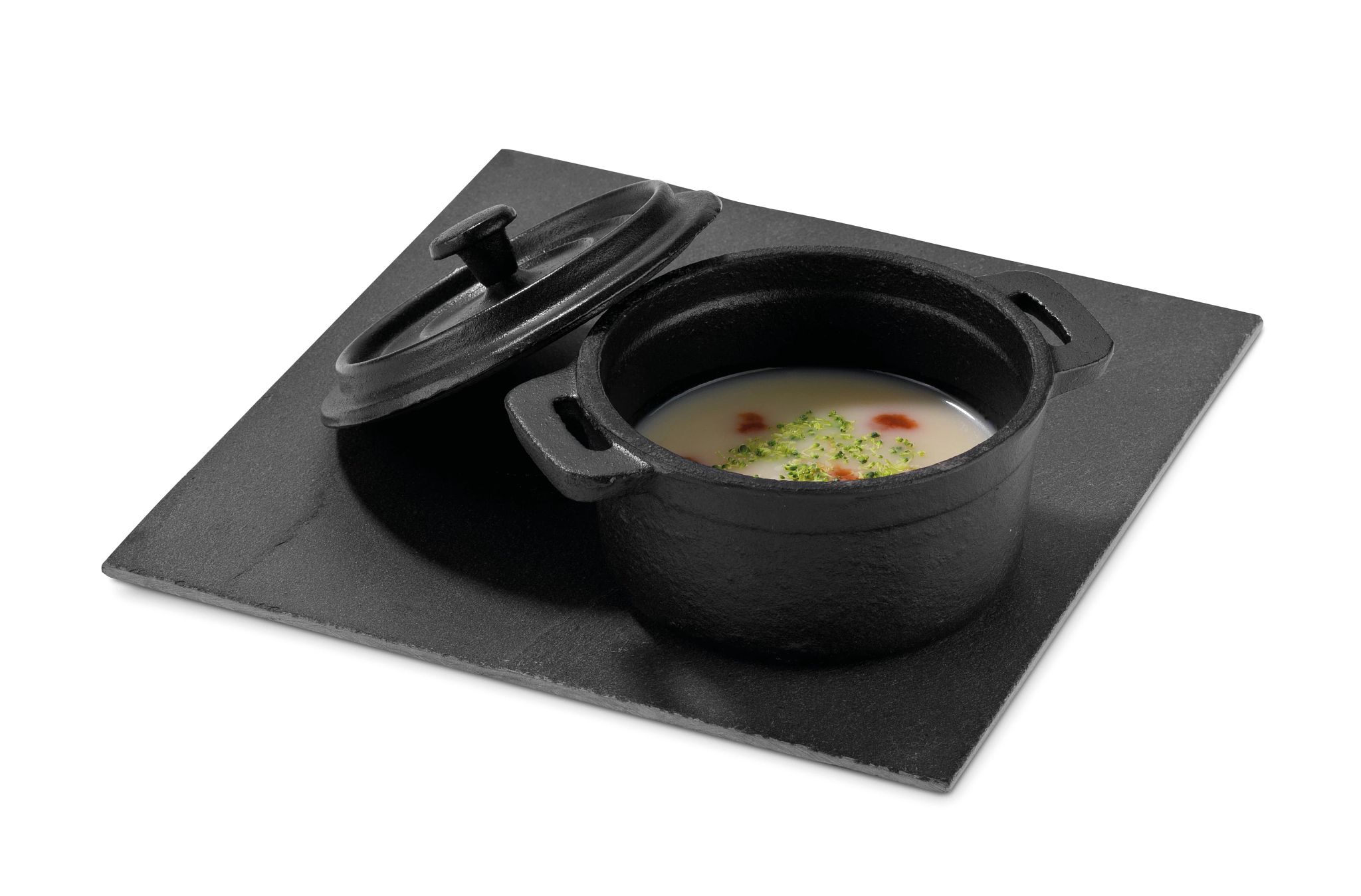 Mini Caçarola Redonda Ferro Fundido 10cm 0.3L com Tampa