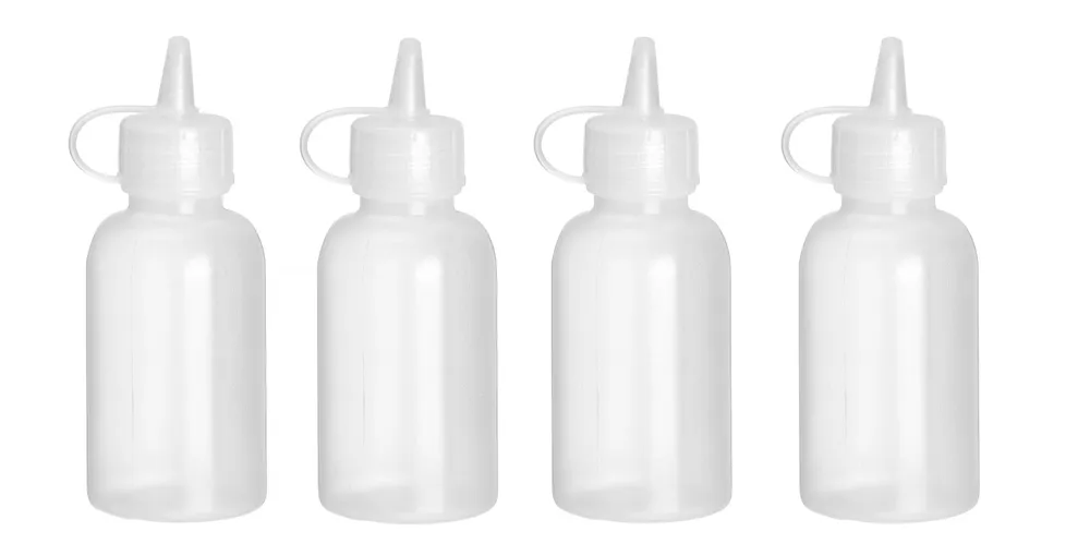 Mini Dispensador de Molho 50 mL, Conjunto 4 Unidades, ø35x100mm