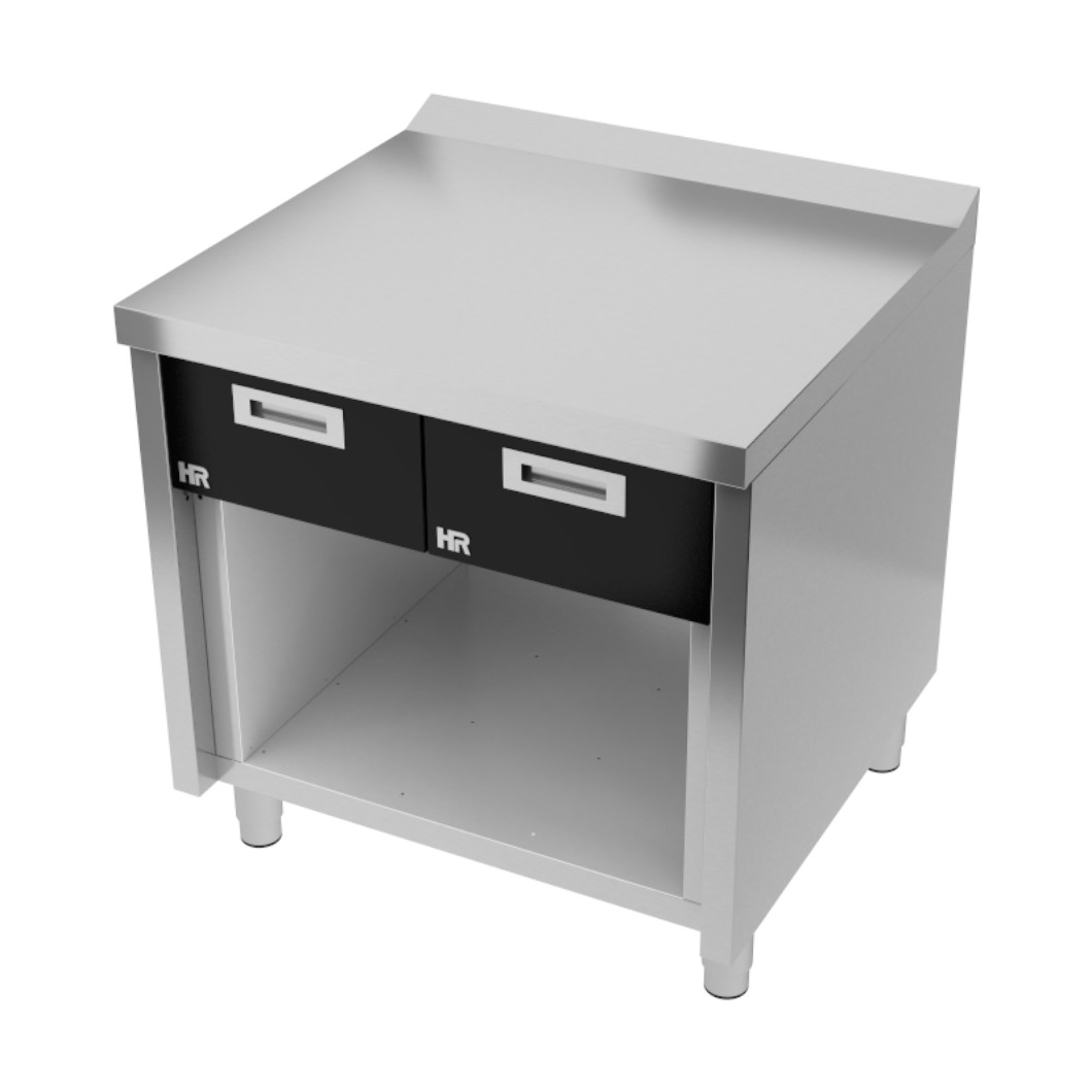 Módulo Neutro Inox Linha 700 com Gaveta 800mm