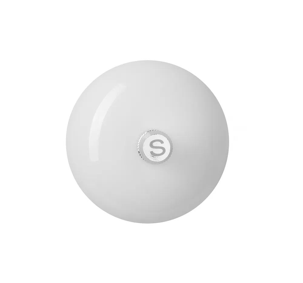 Moinho de Sal de Madeira Branco Ø50x113mm