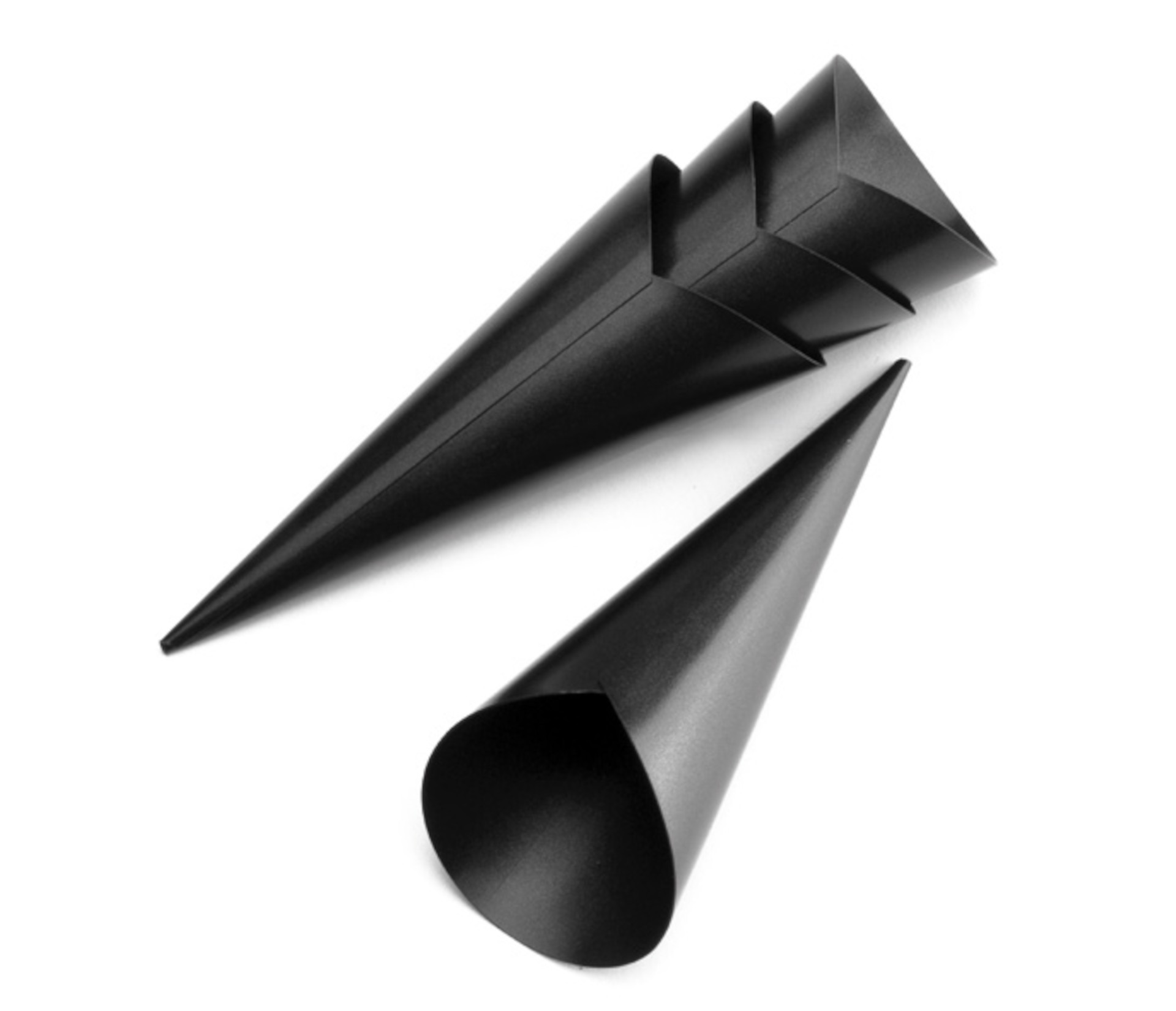 Jogo 4 Moldes Cone Antiaderente Aço Carbono para Pastelaria