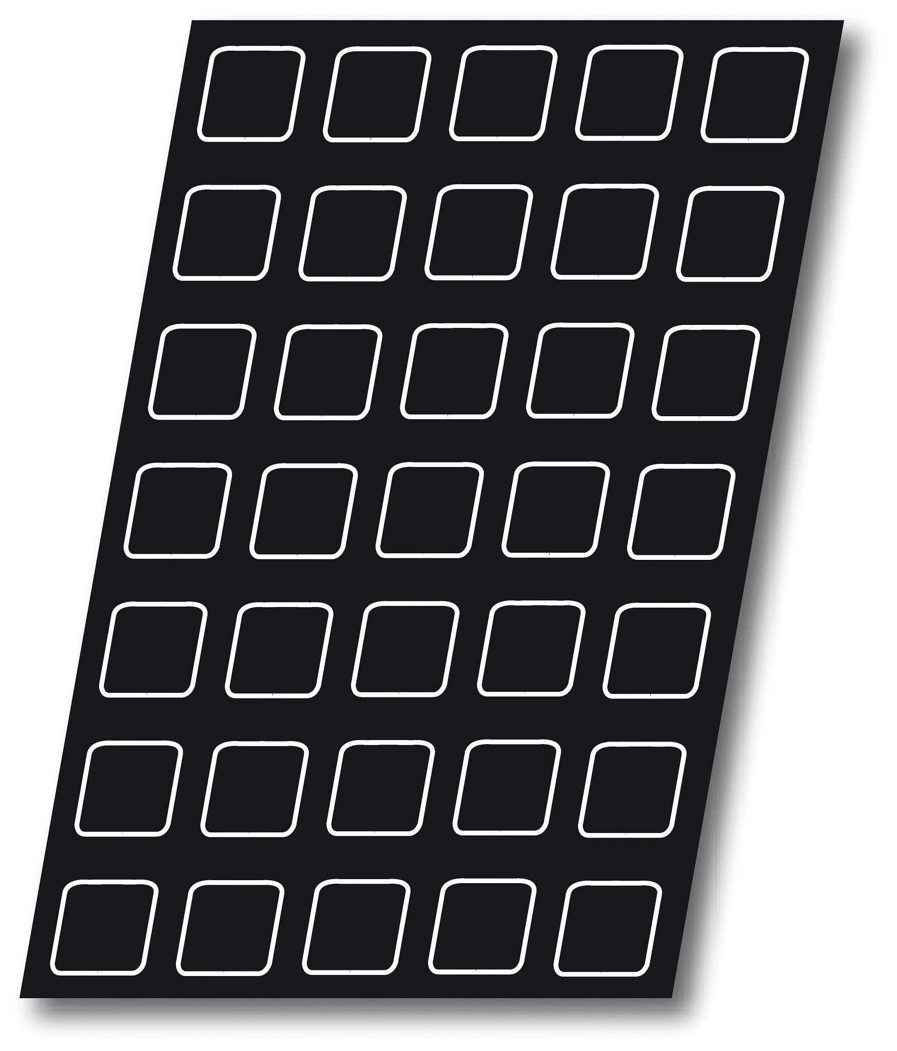 Molde Quadrados Silicone Fibra Vidro 3,7 cm 60x40 cm