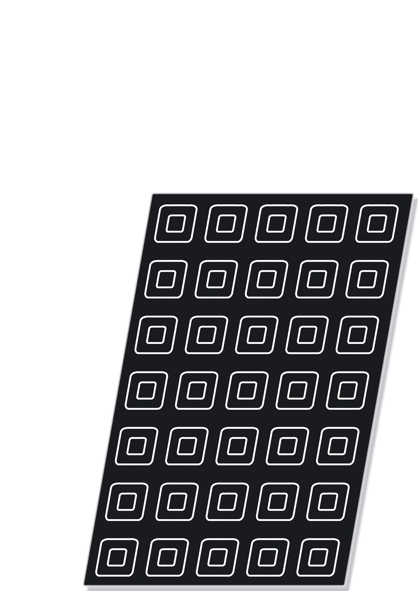 Molde Savarins Quadrados 7cm em Silicone Profissional