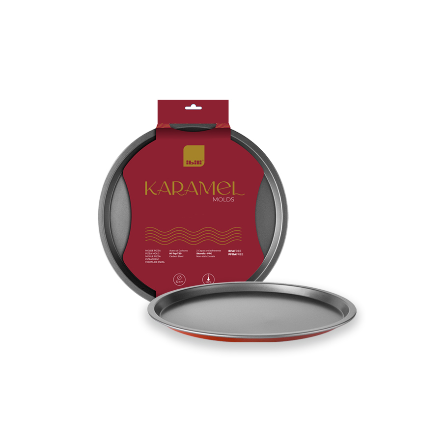 Molde para Pizza Antiaderente 32 cm - Chapa de Aço