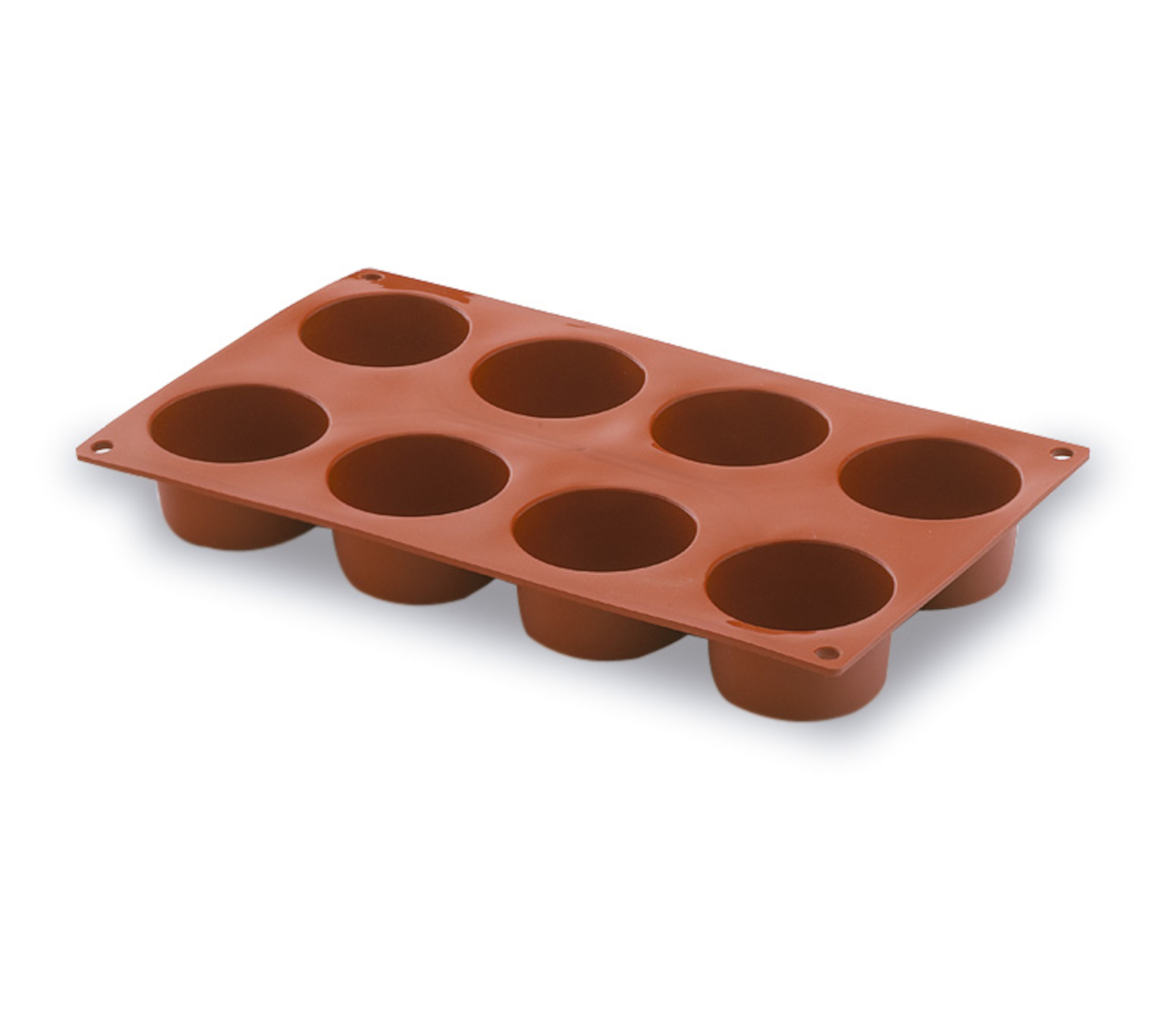 Molde de Silicone 8 Cavidades Cilindro 30x17.5 cm
