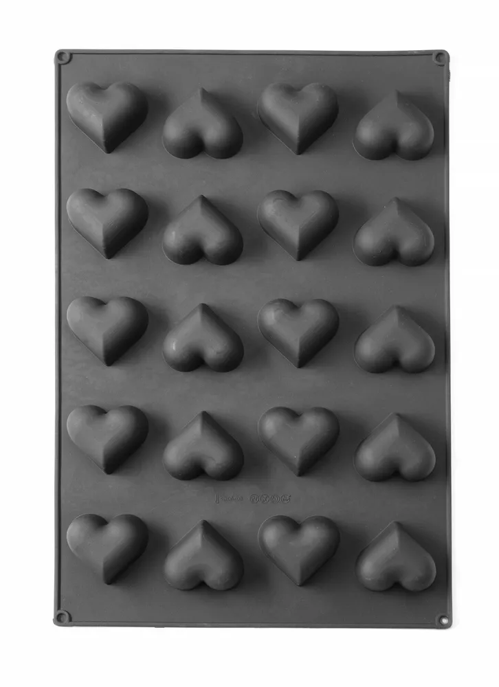 Molde de Silicone Coração para Pastelaria 57x37.5cm