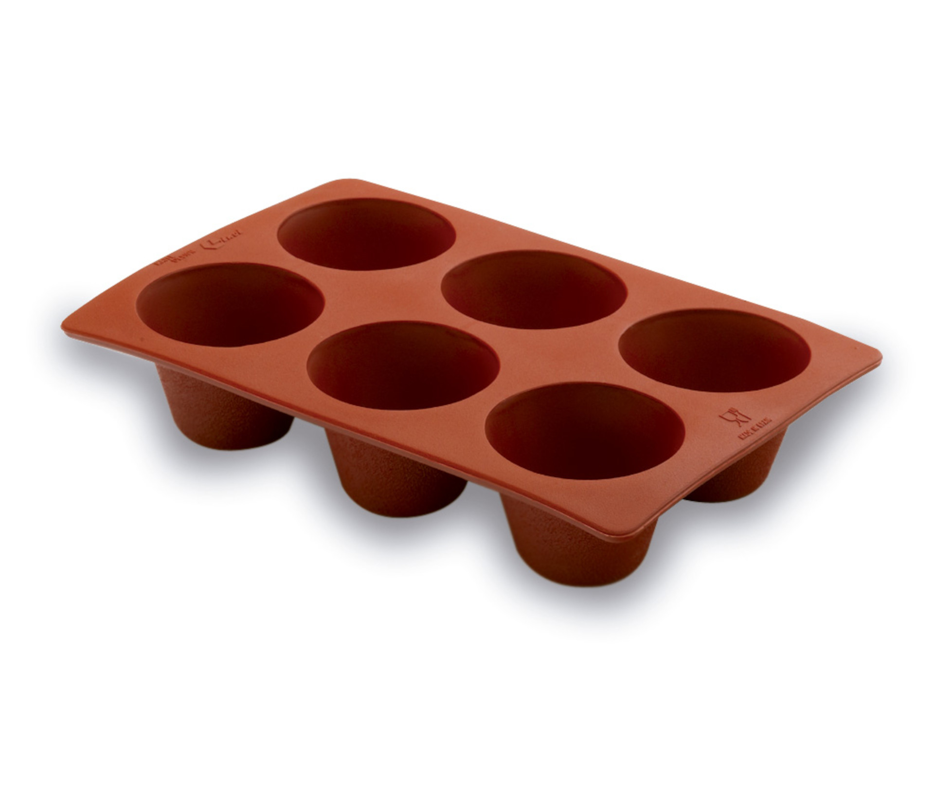 Molde de Silicone para Creme, 6 Cavidades, 29x19x5 cm