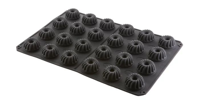 Molde de Silicone Gugelhopf 60x40 cm para Pastelaria Profissional