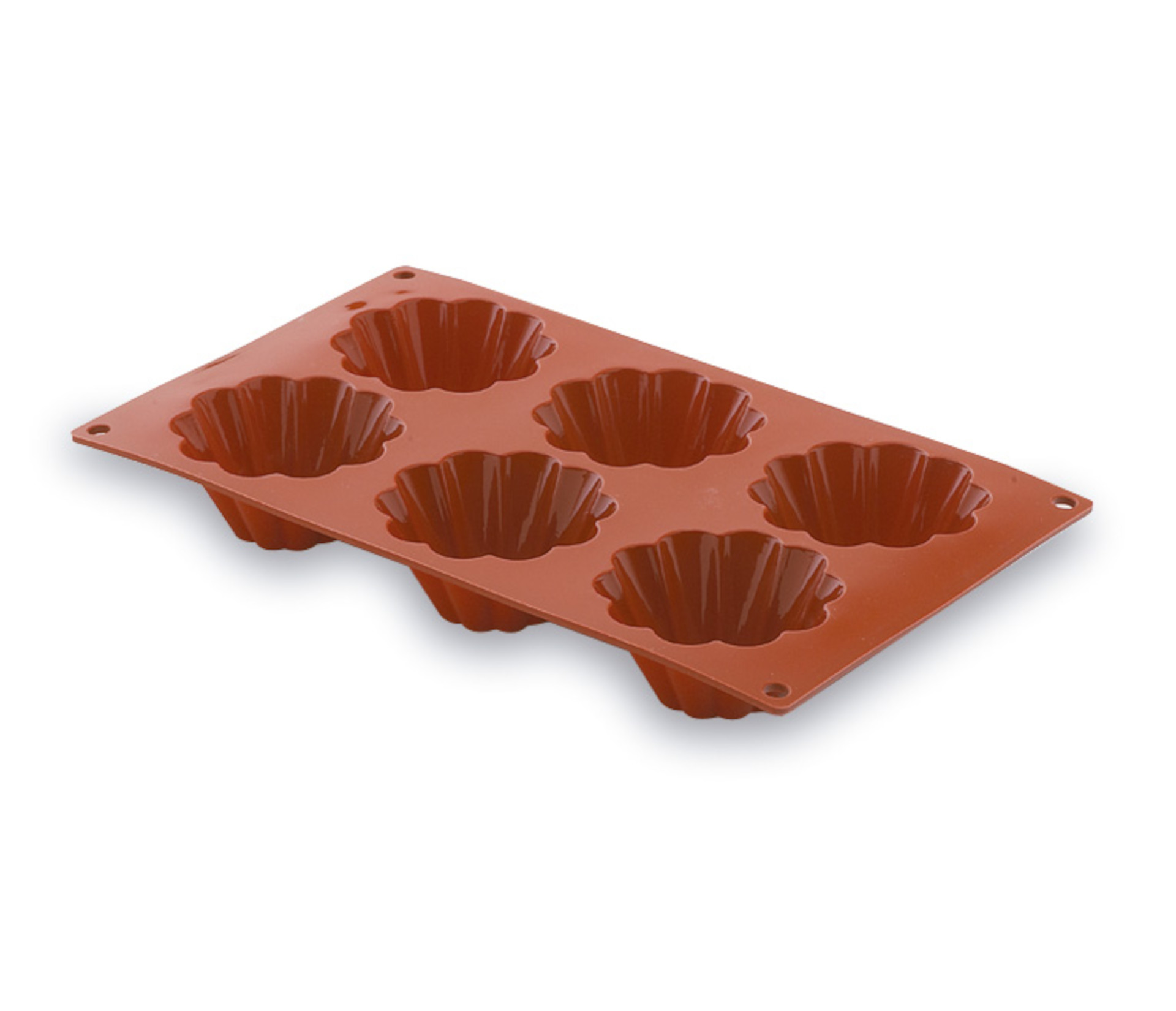 Molde de Silicone para Madalenas, 15 Cavidades, 30x17,5 cm