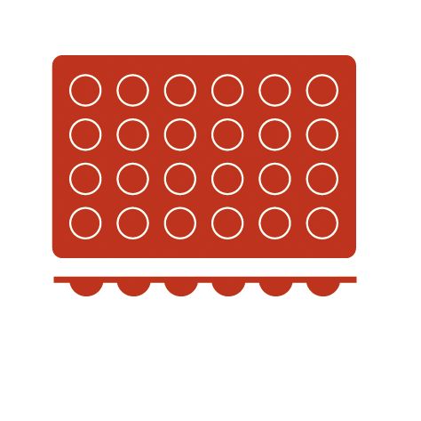 Molde Silicone Semiesferas 3cm para 24 Cavidades