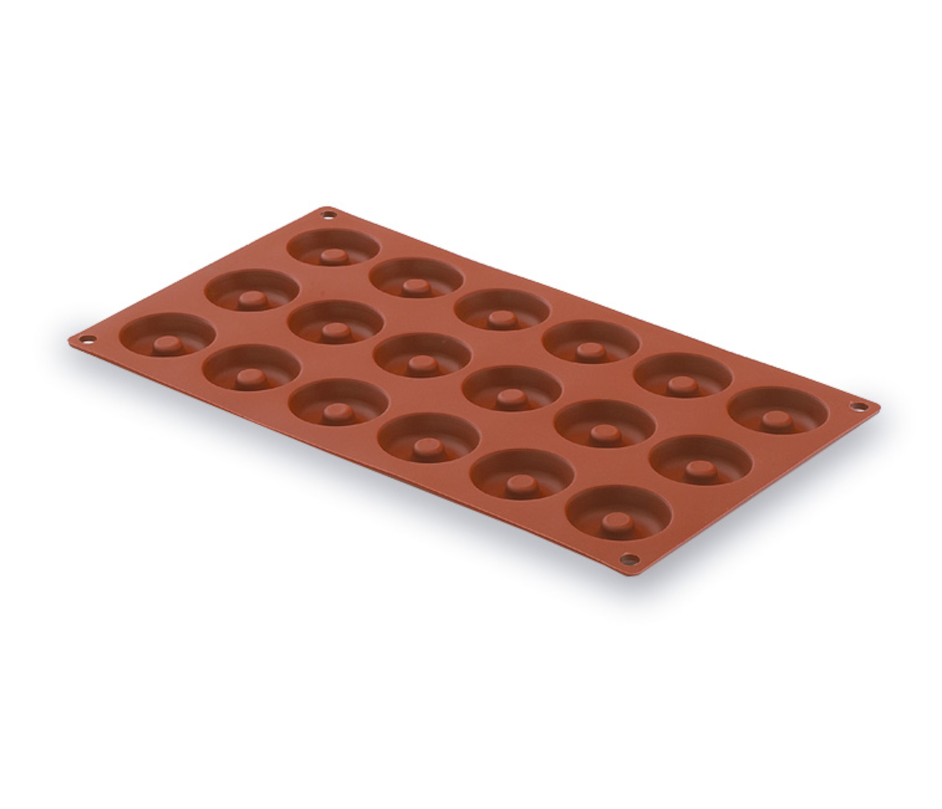 Molde Silicone 15 Cavidades Mini Savarin para Pastelaria