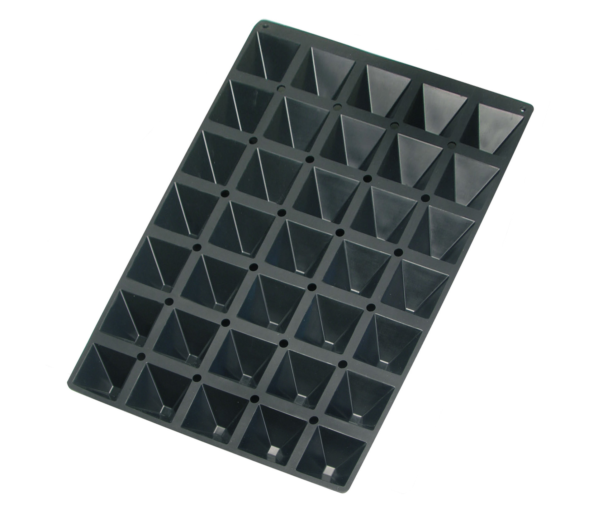 Molde de Silicone para Pirâmides, 35 Cavidades, 60x40 cm