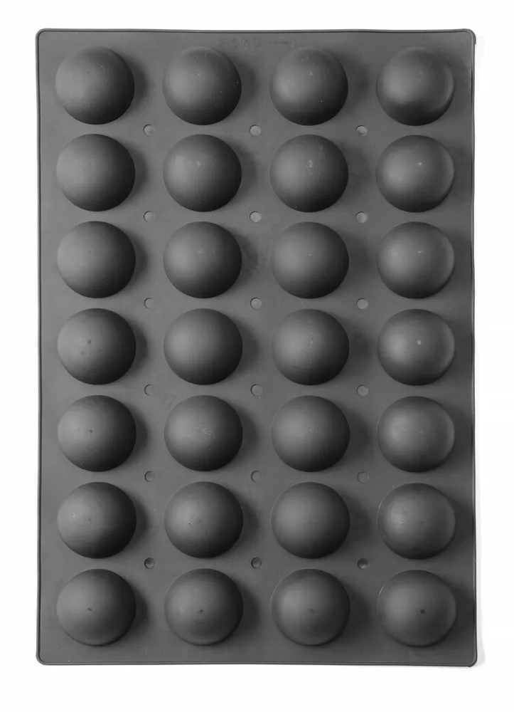 Molde Silicone Semiesférico 7cm Profissional (600x395x35mm)