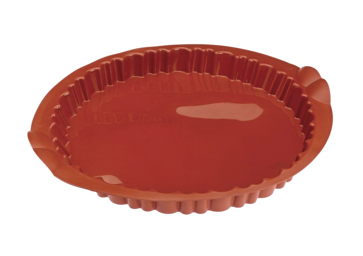 Molde de Silicone Redondo Canelado para Tarte 28 cm