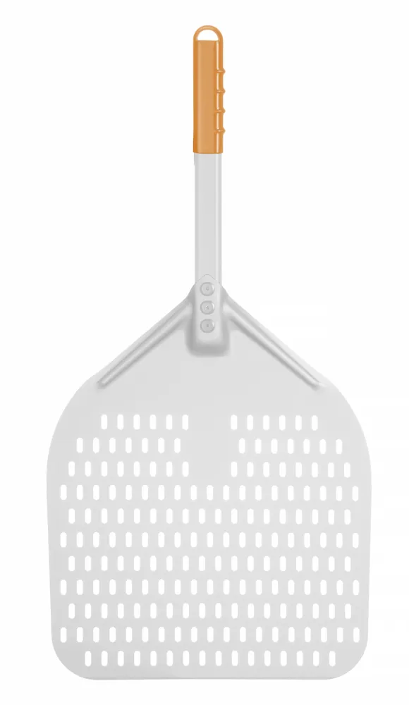 Pá para Pizza Perfurada com Pega Curta, 350x710mm