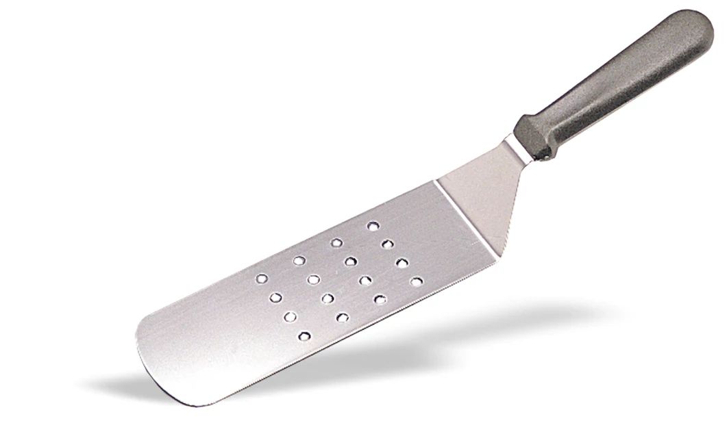 Pala Perfurada Aço Inoxidável 38cm Cabo ABS
