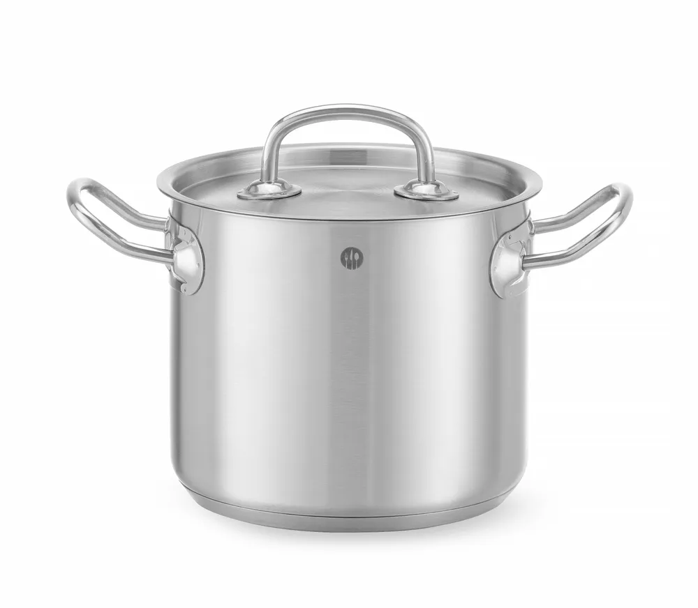 Panela Alta Inox com Tampa 5L ø200mm