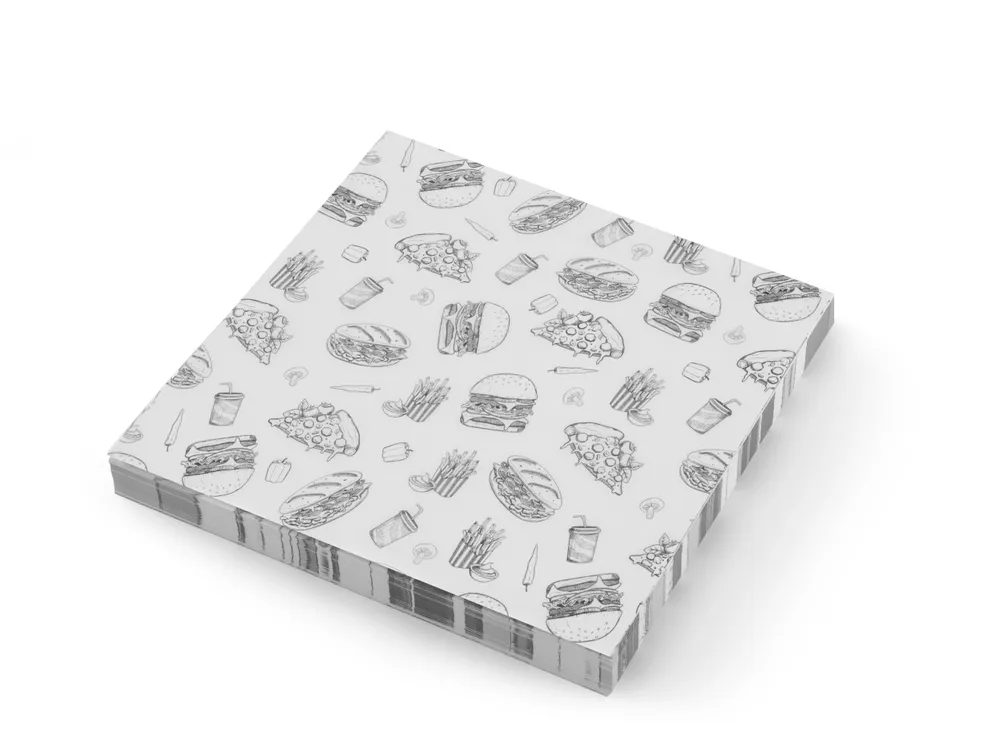 Papel Antigordura para Hambúrgueres, 305x305mm, Pack 500