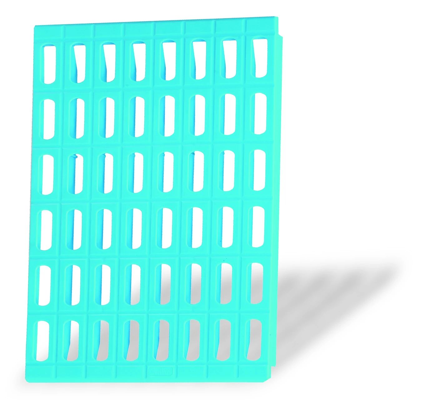 Grelha de Polipropileno Azul 435x385 mm para Estantes Modulares