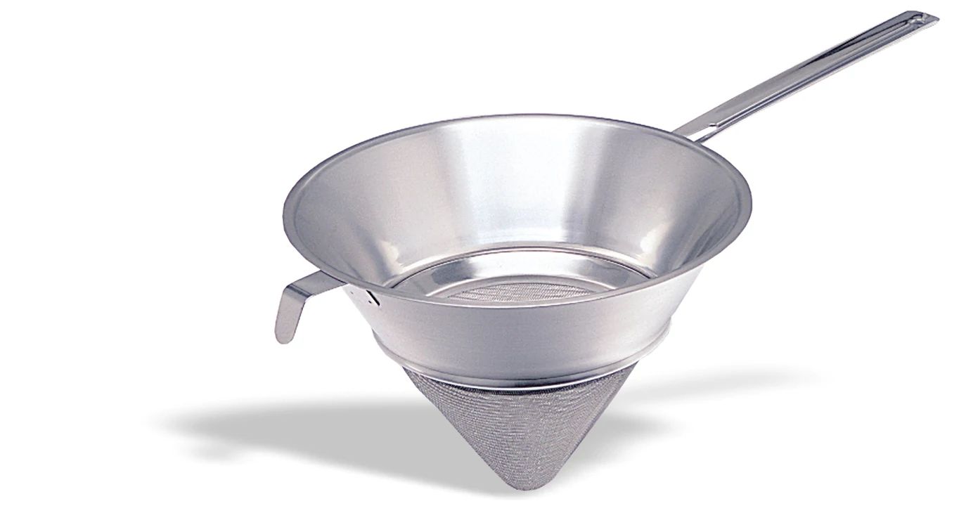 Passador Chinês Malha Fina Aço Inoxidável 20 cm
