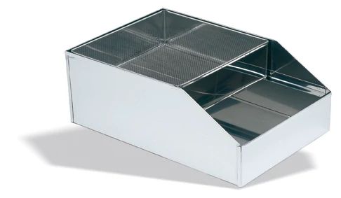 Peneira de Farinha Aço Inoxidável 37x27 cm para Cozinha Profissional