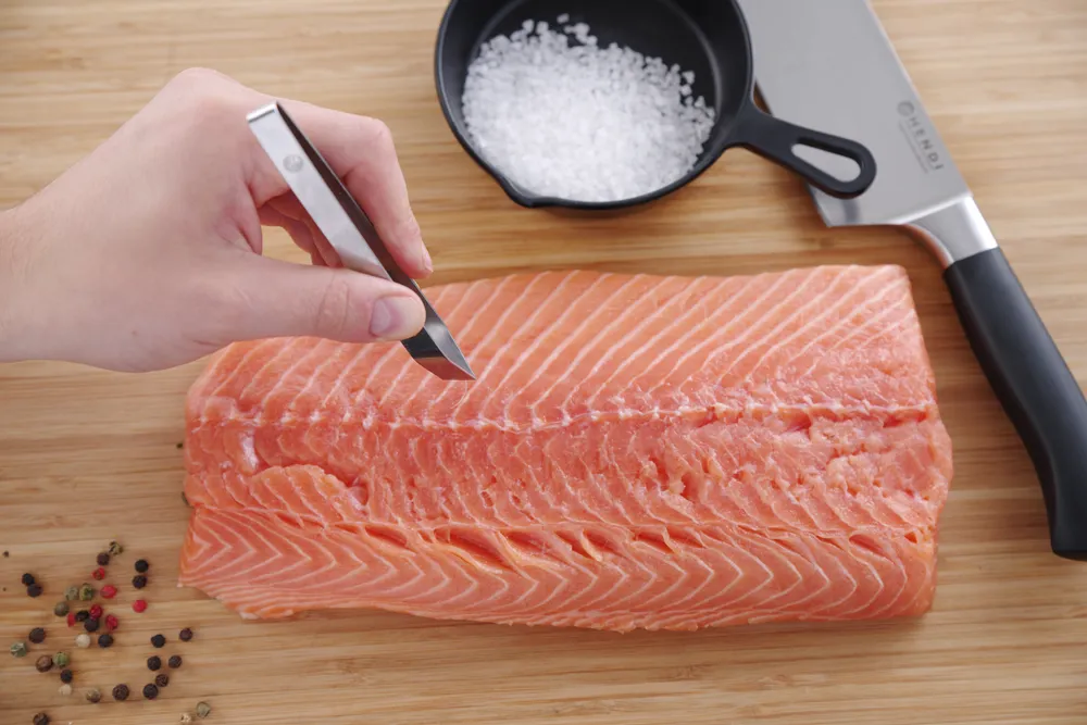 Pinças para Espinhas de Peixe em Aço Inoxidável 120mm