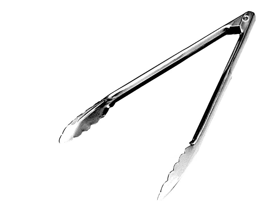 Pinças Festoneadas Aço Inoxidável 29 cm para Cozinha Profissional