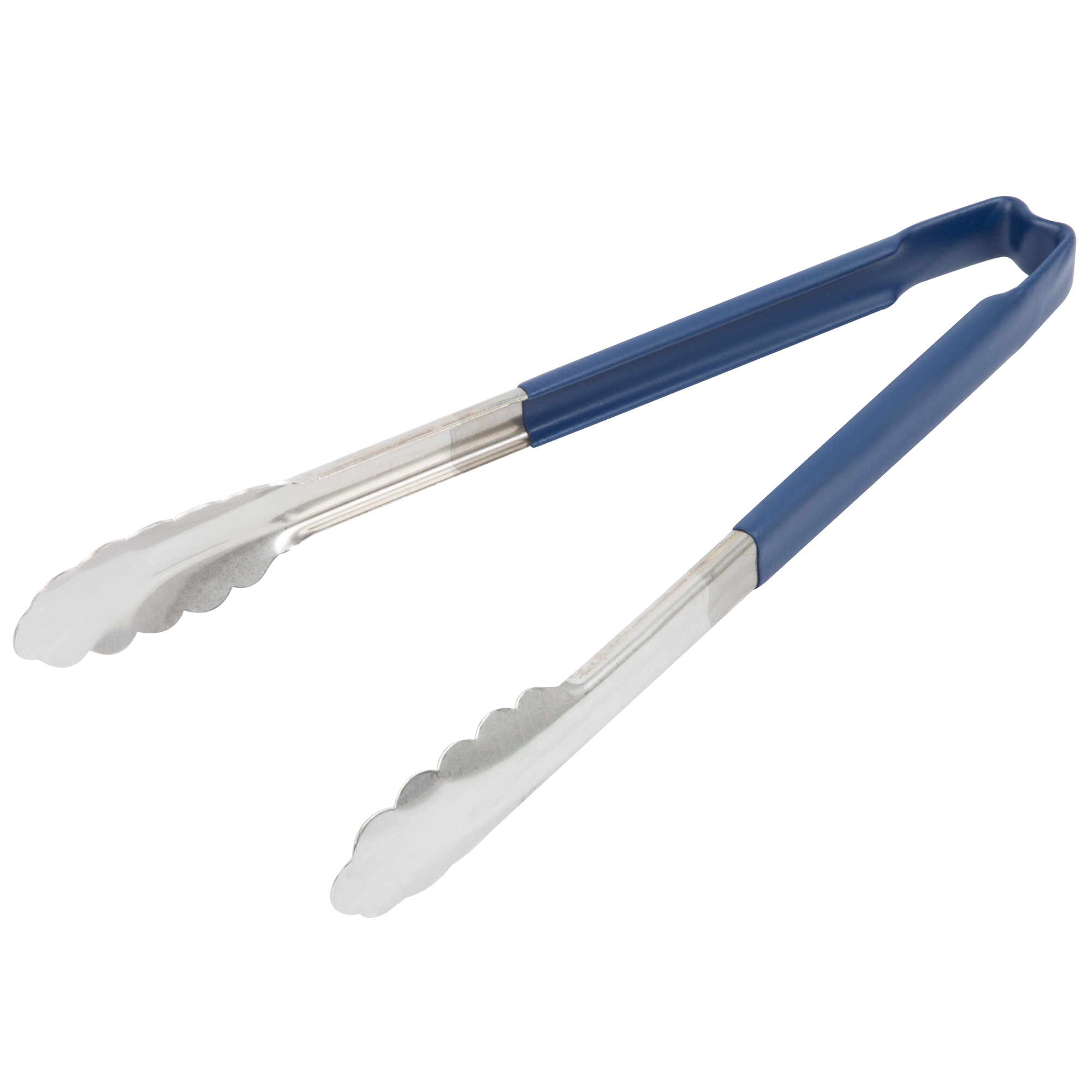 Pinças Festoneadas Monobloc Aço Inox 30 cm com Cabo Azul