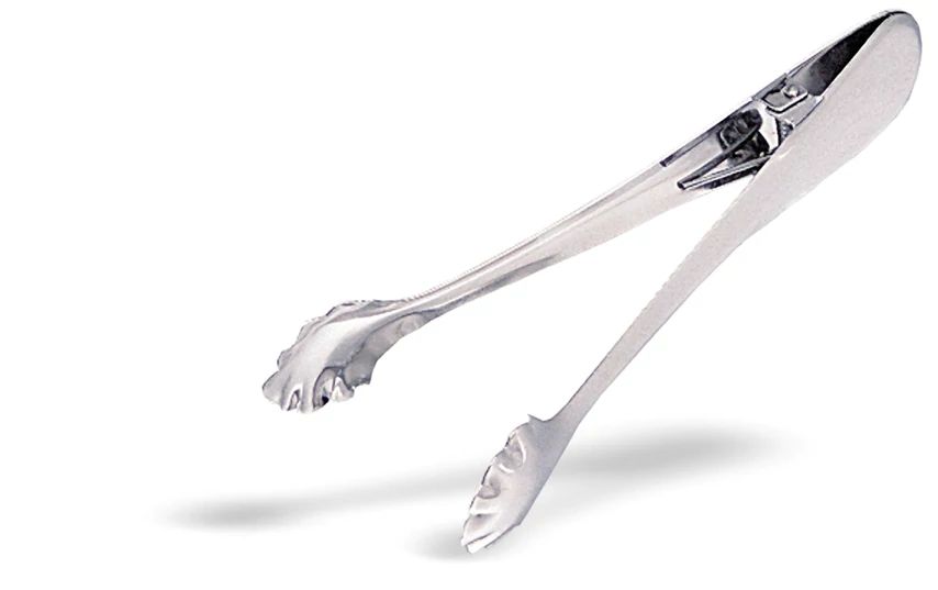 Pinça de Gelo Inox 19 cm para Buffet e Serviço de Mesa