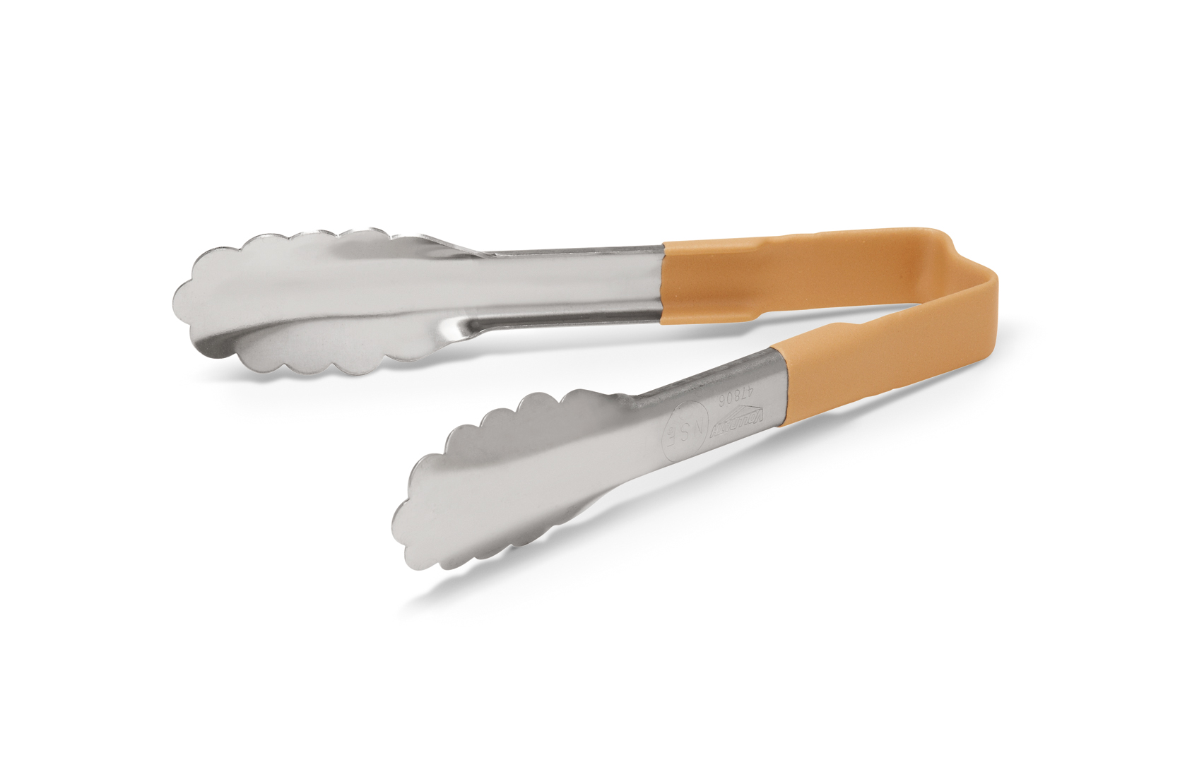 Pinça de Buffet Serrilhada Inox 15 cm Cabo Marfim