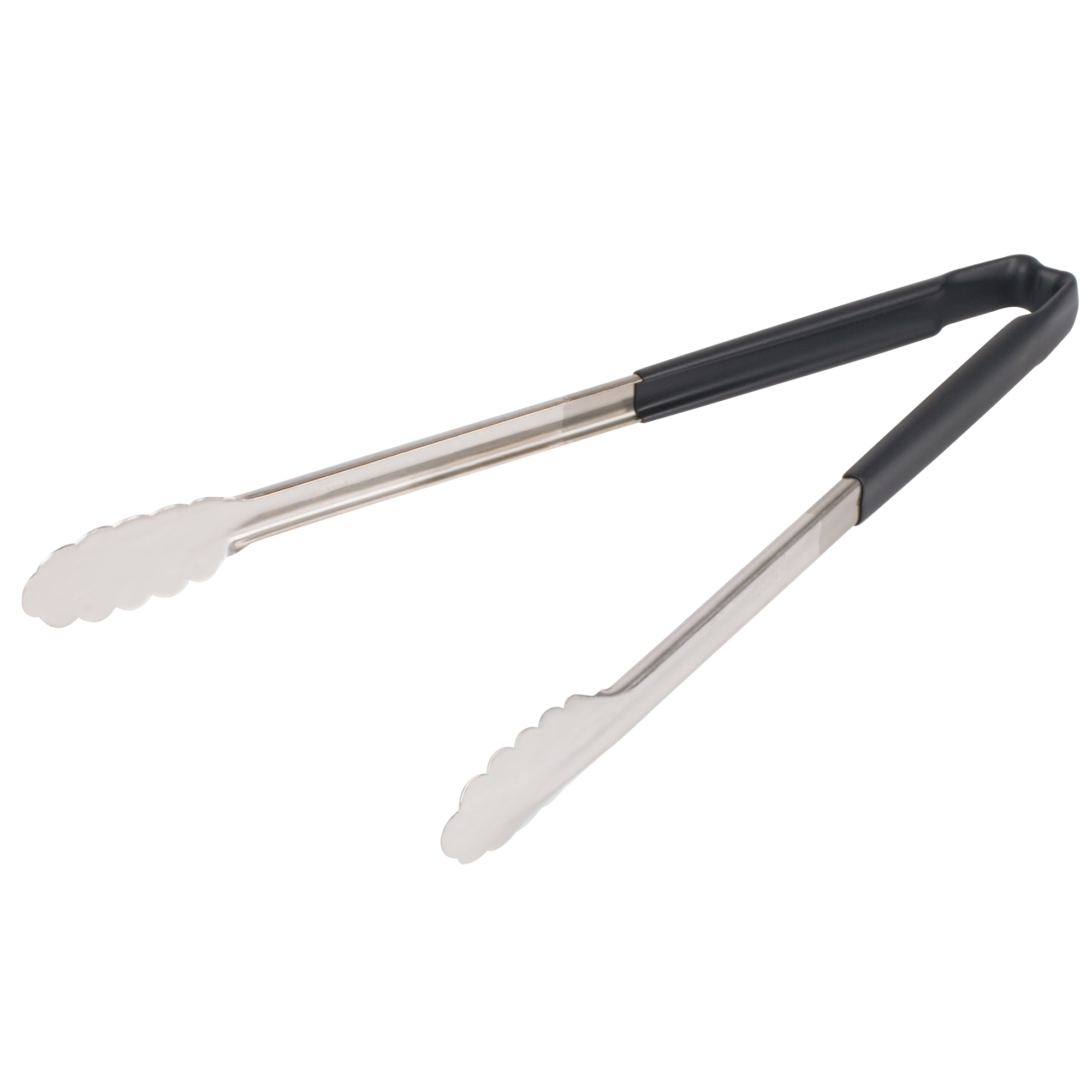 Pinças Festoneadas Aço Inoxidável 40 cm com Cabo PVC Preto