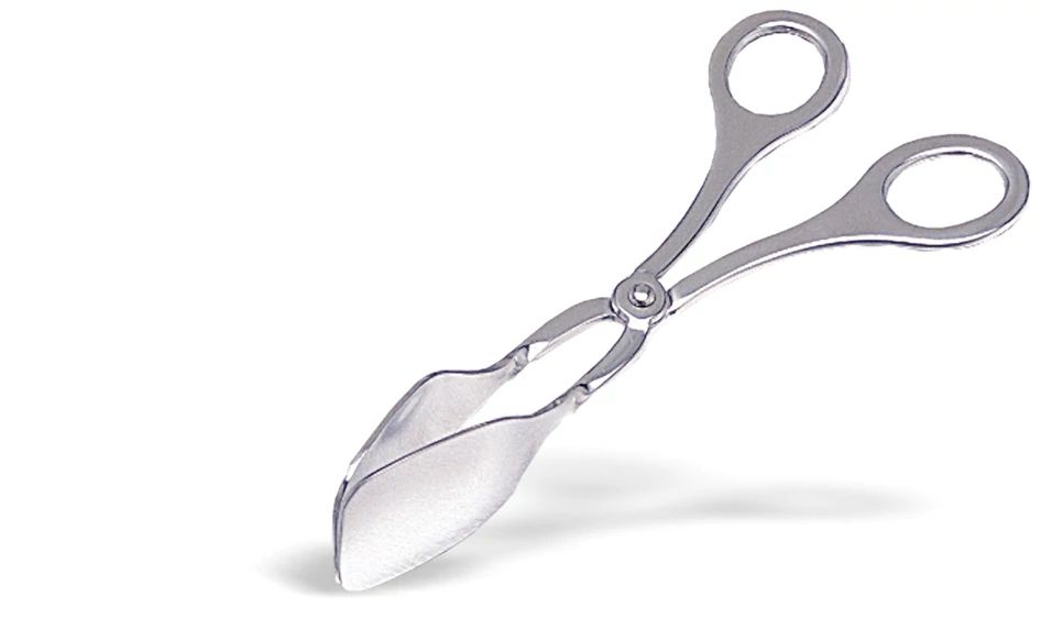 Pinça de Bolo Tipo Tesoura em Aço Inoxidável 18 cm