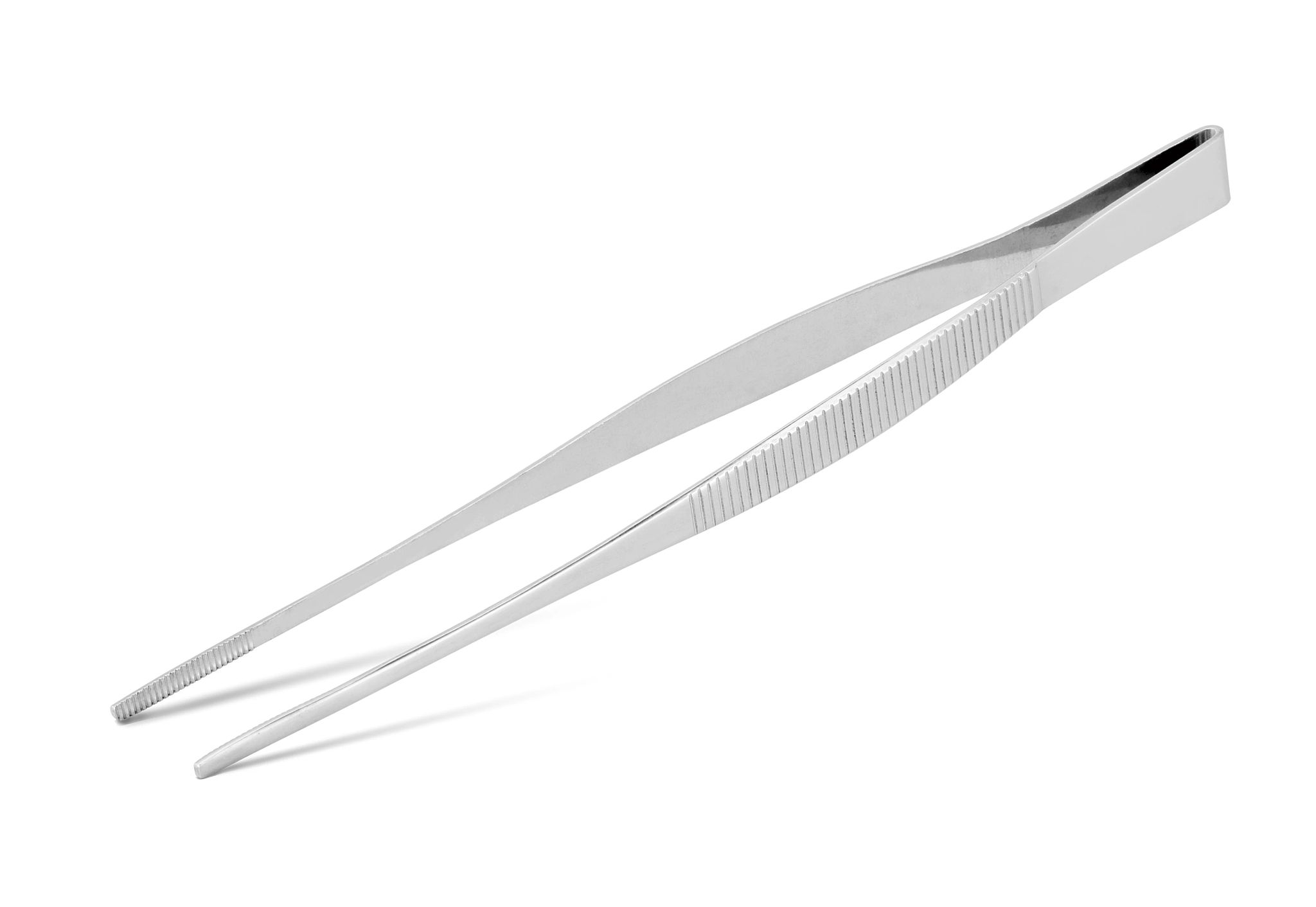 Pinça de Precisão Aço Inoxidável 210mm para Empratamento