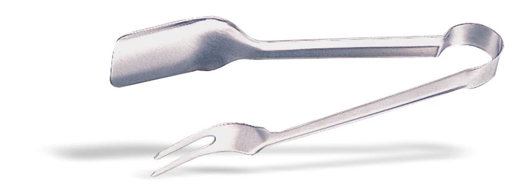 Pinças de Serviço 24 cm em Aço Inoxidável — Uma Peça