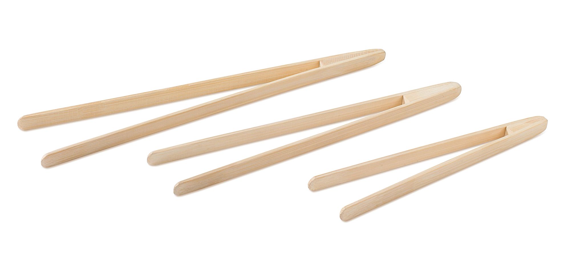 Pinças de Bambu 20 cm para Buffet e Apresentação de Alimentos