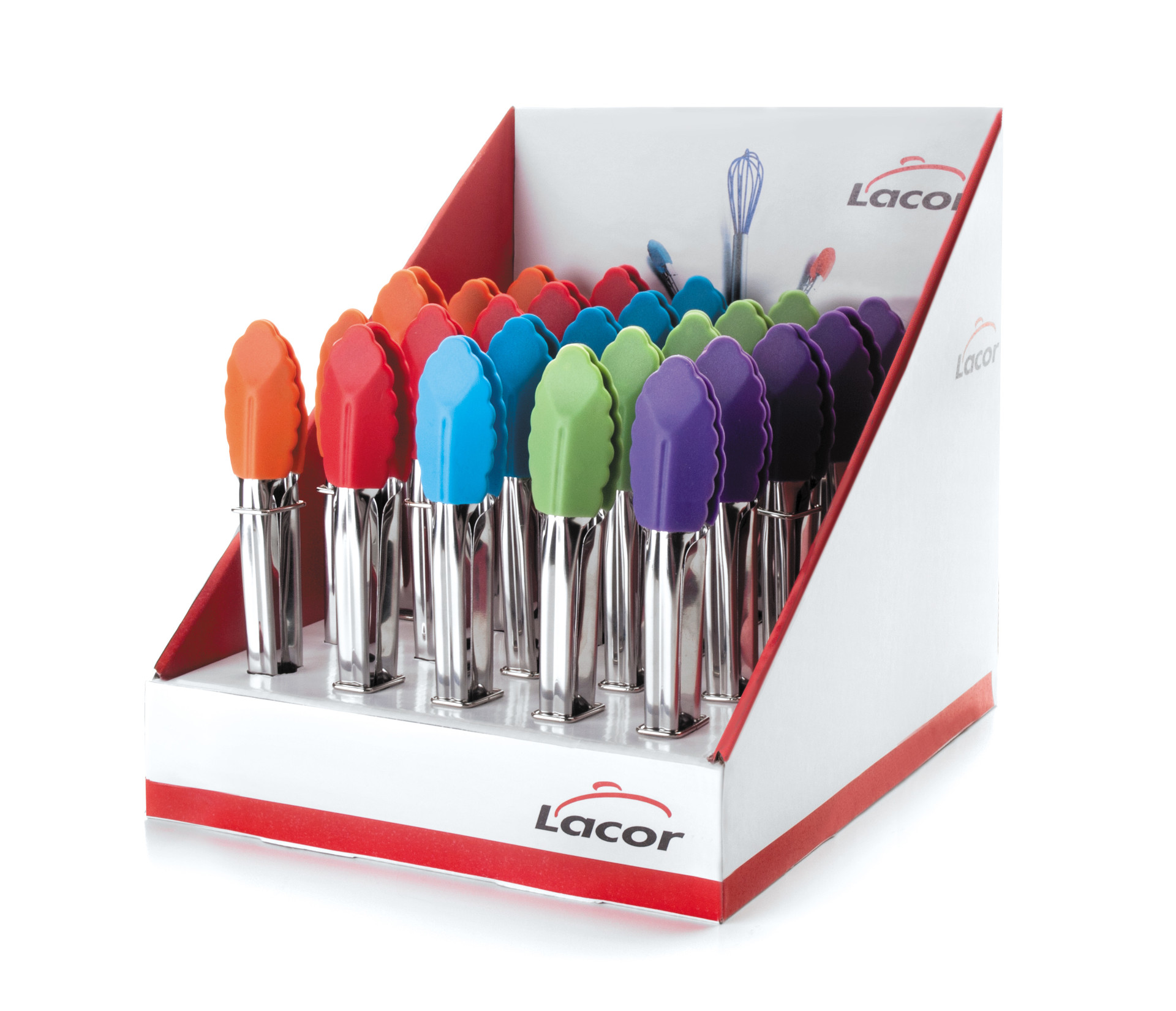 Pinças de Silicone 18 cm para Cozinha Profissional, Caixa 25 Peças