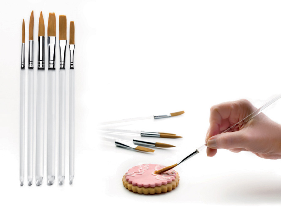 Pincéis de Pastelaria em Plástico - Conjunto de 6 Unidades