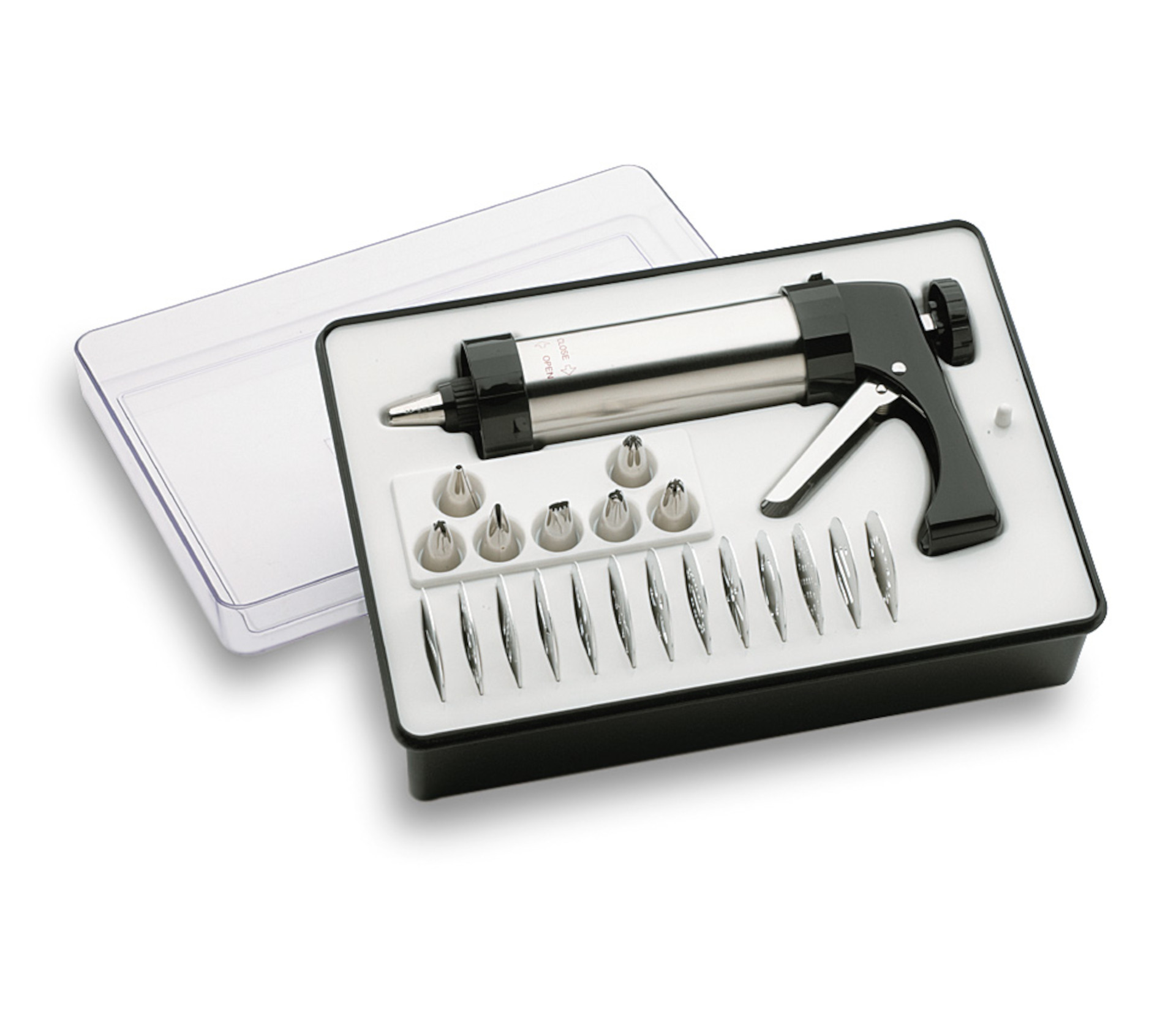 Pistola de Pastelaria Inox Profissional para Decoração e Enchimento
