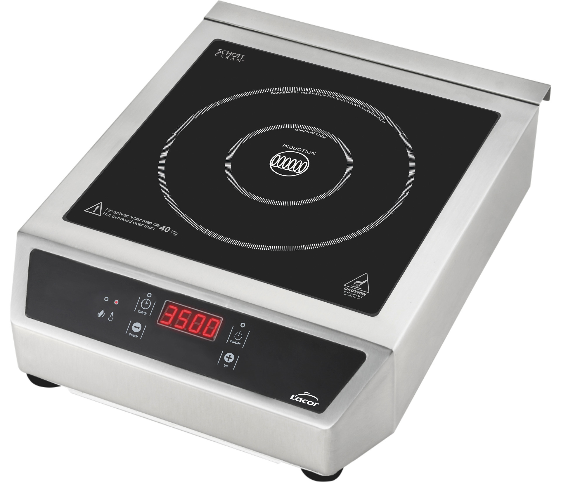 Placa de Indução Profissional 1 Área 3500W