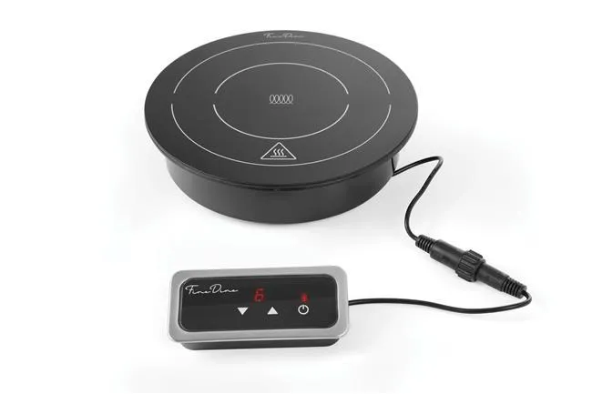 Placa de Indução Elétrica 800W Compacta para Cozinha Profissional