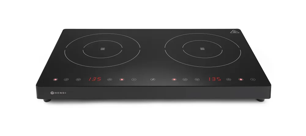 Placa de Indução Dupla 3500W – 608x370mm – Cozinha Profissional